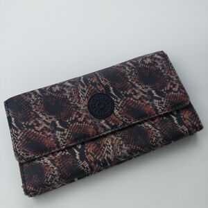 Kipling Long Wallet Animal Print Checkbook holder